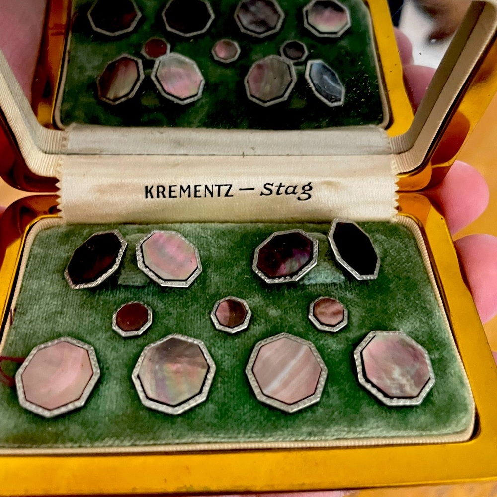 Krementz Stag Vintage Cufflink Studs